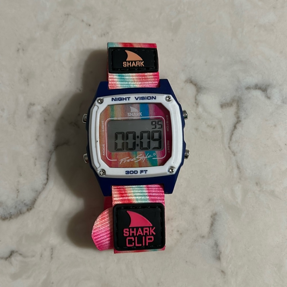 Sage Erickson signature Classic Shark Clip freestyle watch - no booklet